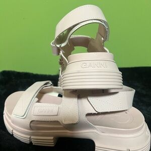 Ganni Blush Pink Chunky Sandals